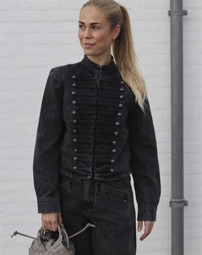 Co' Couture - JaceCC Denim Officer Jakke - Black